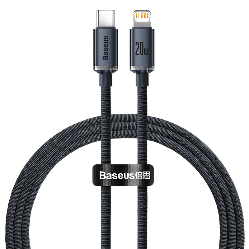 Baseus Crystal Shine Series 20W PD Fast Charging Data Cable Type-C to Lightning 1.2m