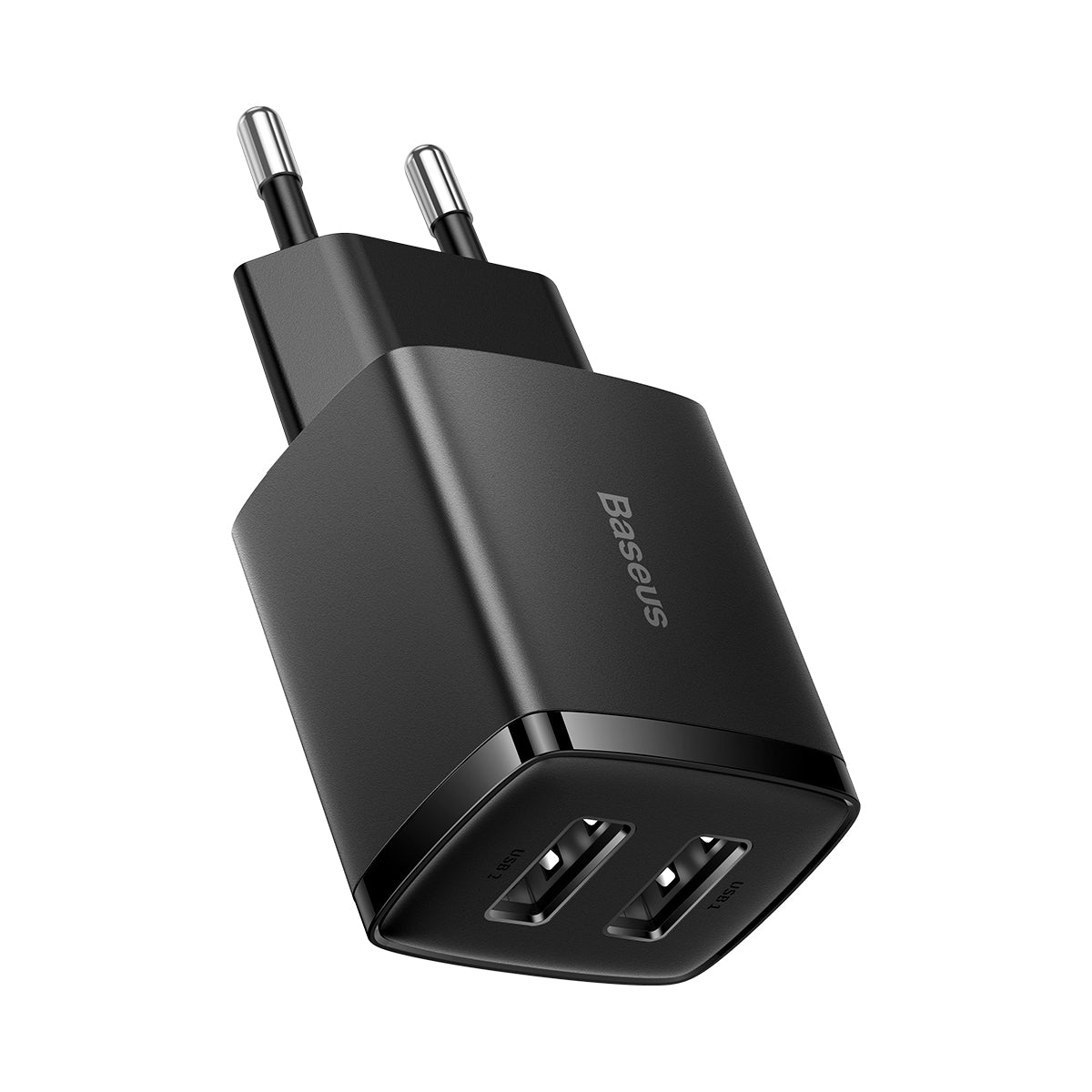 Baseus Compact Quick Dual-Port Charger 10.5W, 2x USB Type-A