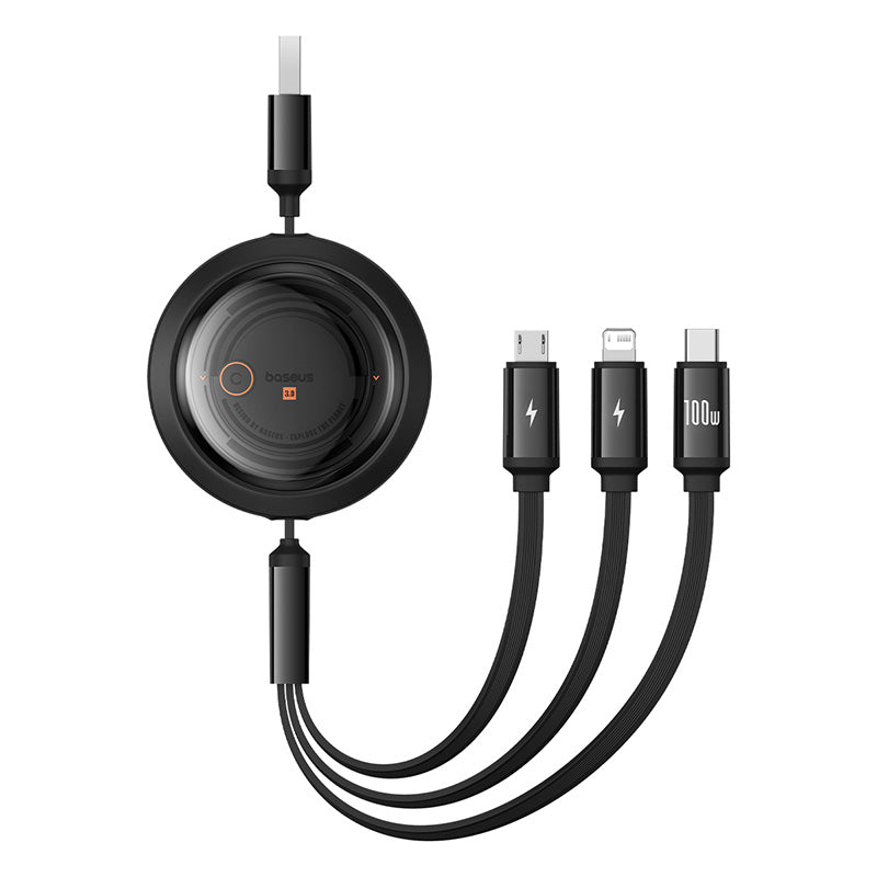Free2Draw Retractable Cable USB to M+L+C 100W
