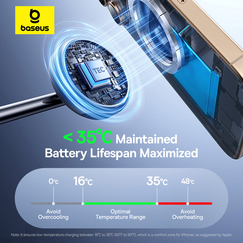 Baseus Enerfill FS41 3-In-1 Wireless Charging Stand With Tec Cooling