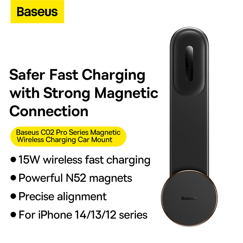 Baseus C02 Pro Series Magnetic Wireless Charging Car Mount