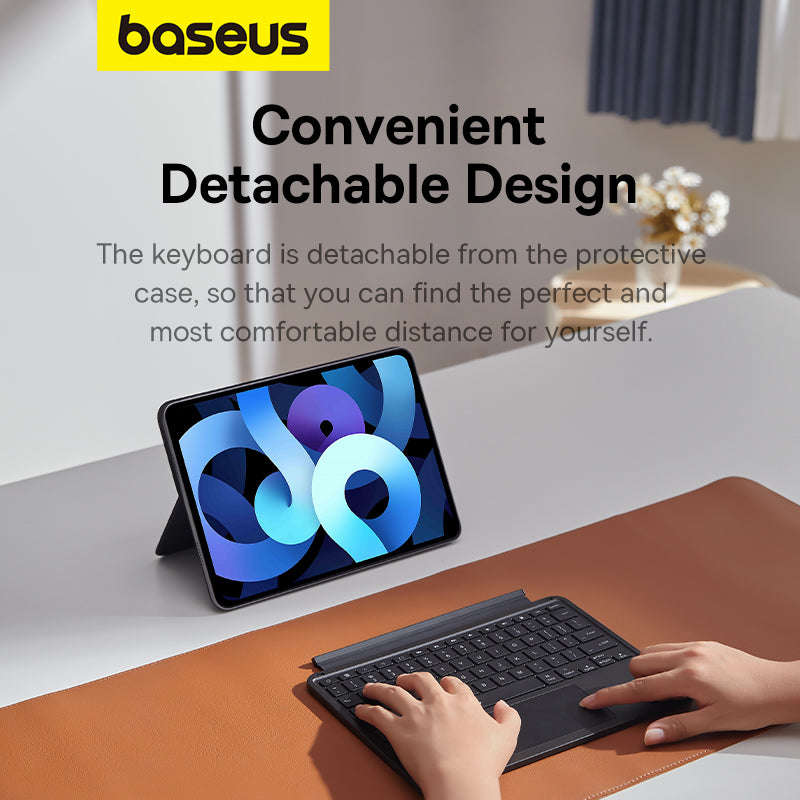 Baseus Brilliance Series Detachable Magnetic Keyboard Case for Pad 10 (2022) 10.9, Cluster Black (with Simple Series USB-C Cable)