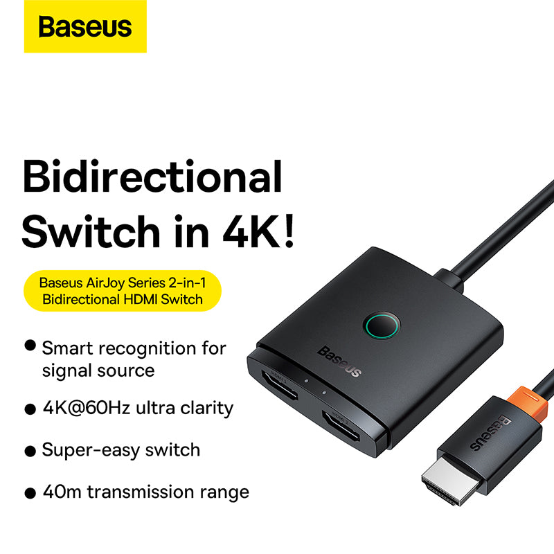 Baseus AirJoy Series 2-in-1 Bidirectional HDMI Switch