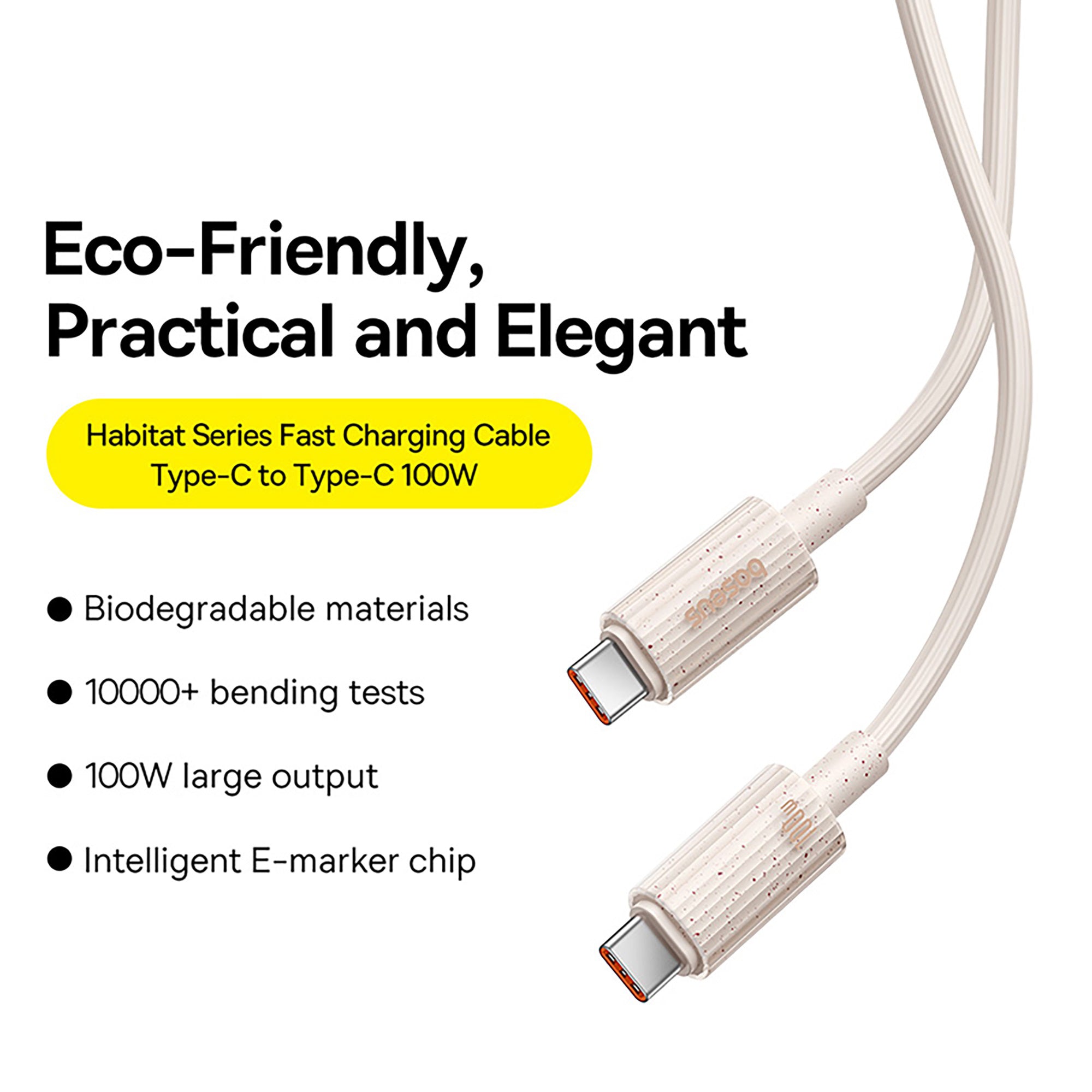 Baseus Habitat Series Fast Charging Cable USB to Type C 100W