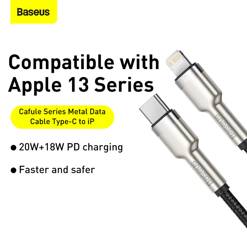 Baseus Cafule Series Metal Data Cable Type-C to iP PD 20W 0.25m