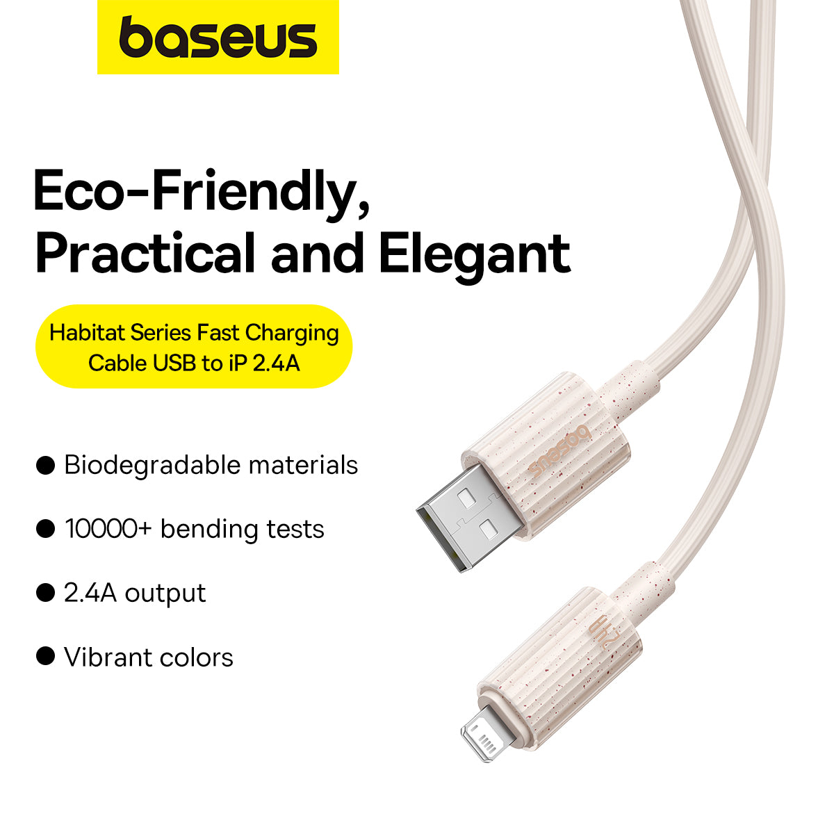 Baseus Habitat Series Fast Charging Cable USB to iP 2.4A