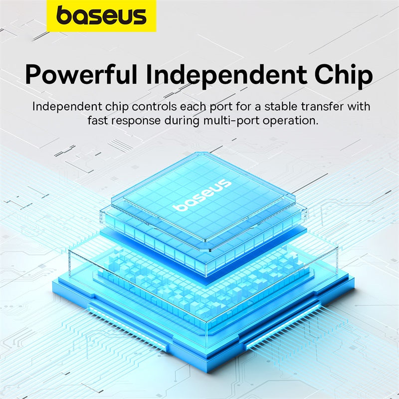 Baseus UltraJoy Series 4-in-1 Hub Adapter (100cm Cable) - with 4x USB 3.0 ports