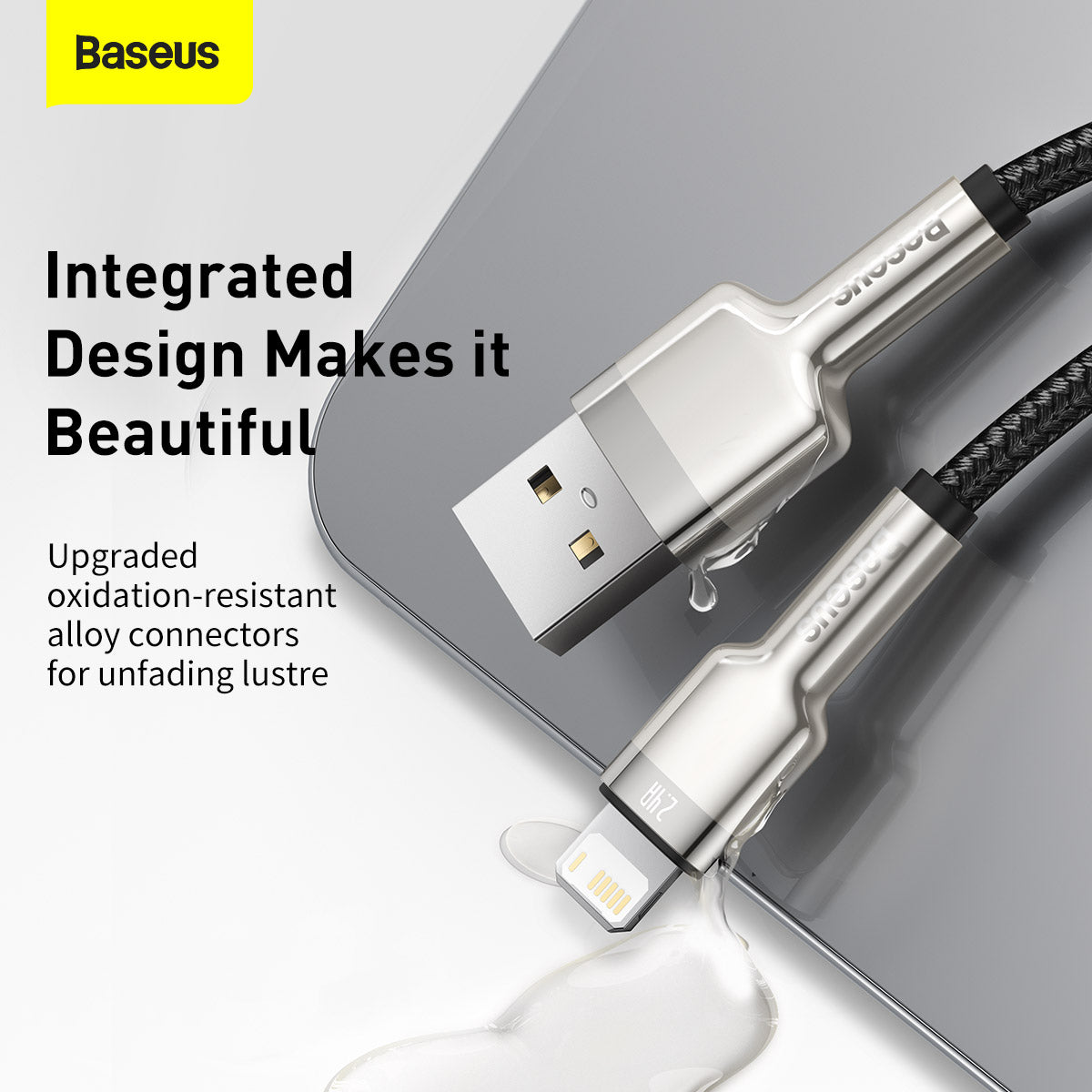 Baseus Cafule Series Metal Data Cable USB to IP 2.4A 1m Black