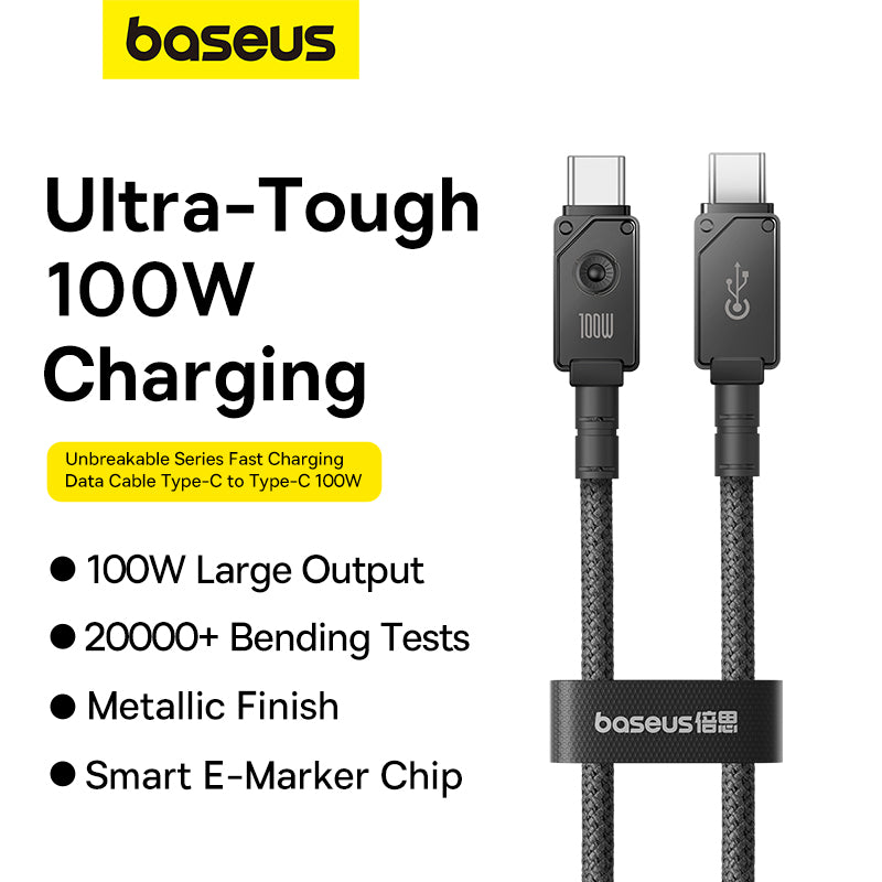 Baseus Unbreakable Series Fast Charging Data Cable Type C to Type C 100W