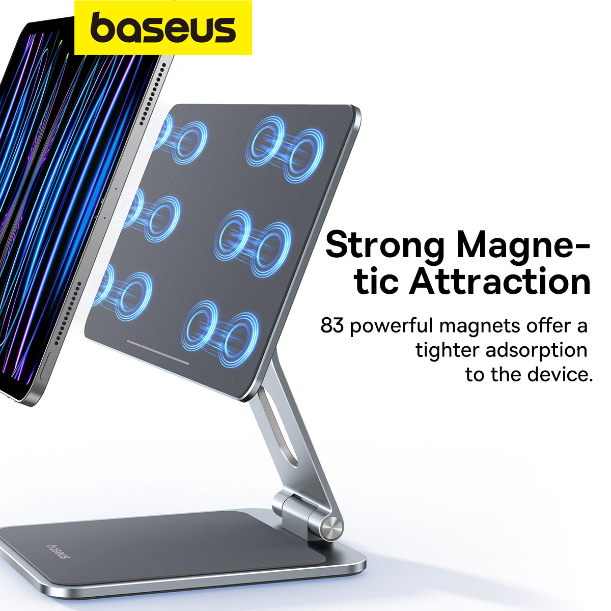 Baseus MagStable Series Magnetic Tablet Stand for Pad 12.9 - Space Grey