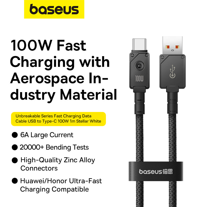 Baseus Unbreakable Series Fast Charging Data Cable USB to Type C 100W