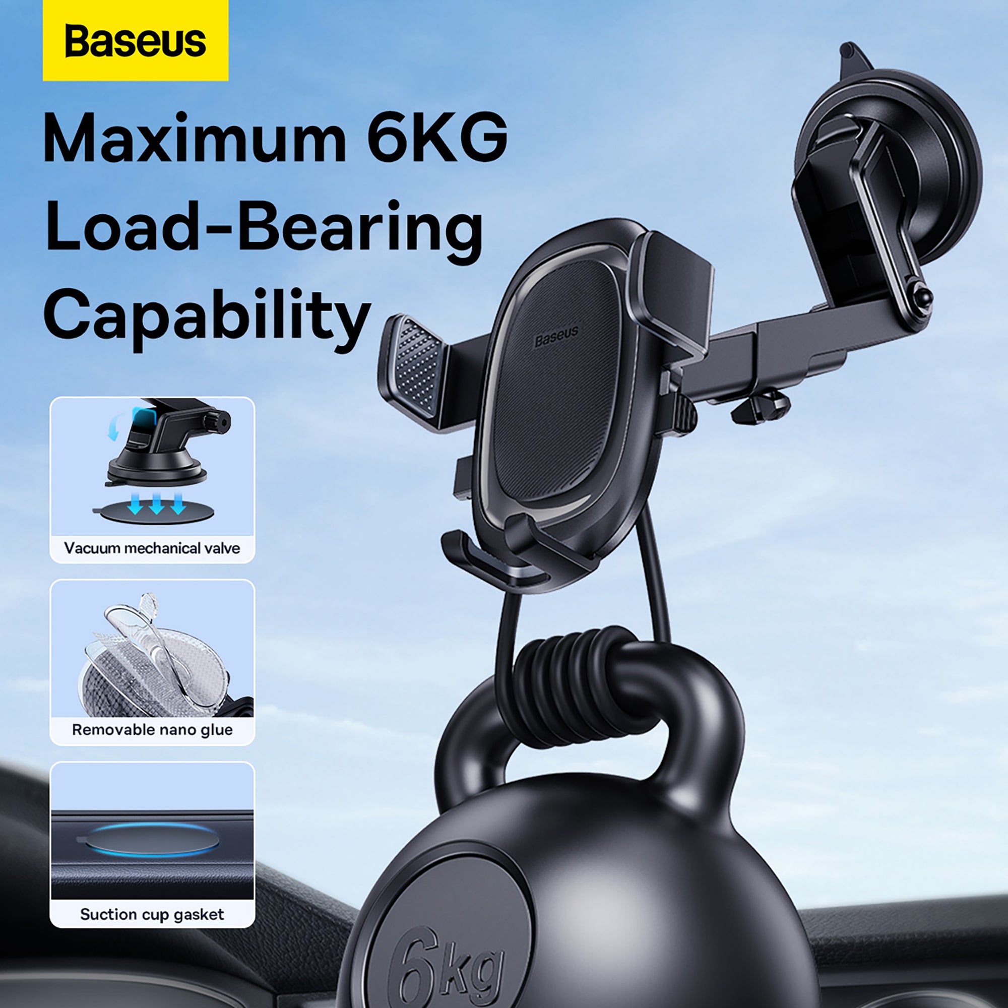 Baseus UltraControl Pro Series Clamp-Type Car Holder Set