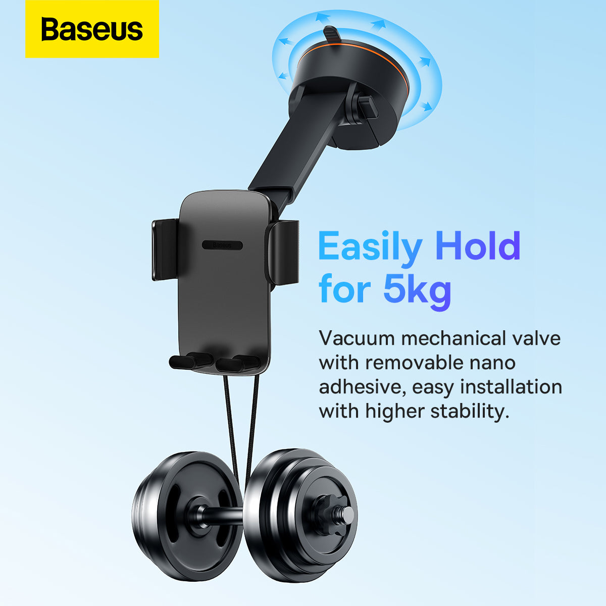 Baseus Easy Control Clamp Car Mount Holder Pro Suction Mount