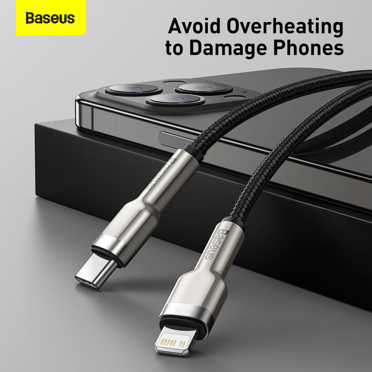 Baseus Cafule Series Metal Type-C to Lightning 20W Data Charging Cable 1m