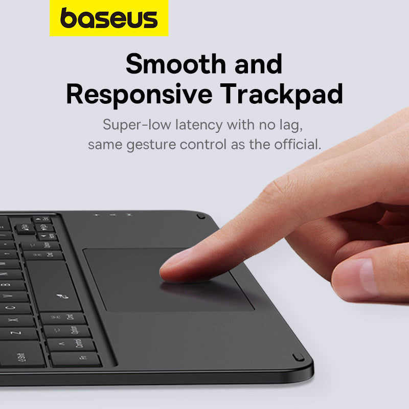 Baseus Brilliance Series Detachable Magnetic Keyboard Case for Pad 10 (2022) 10.9, Cluster Black (with Simple Series USB-C Cable)