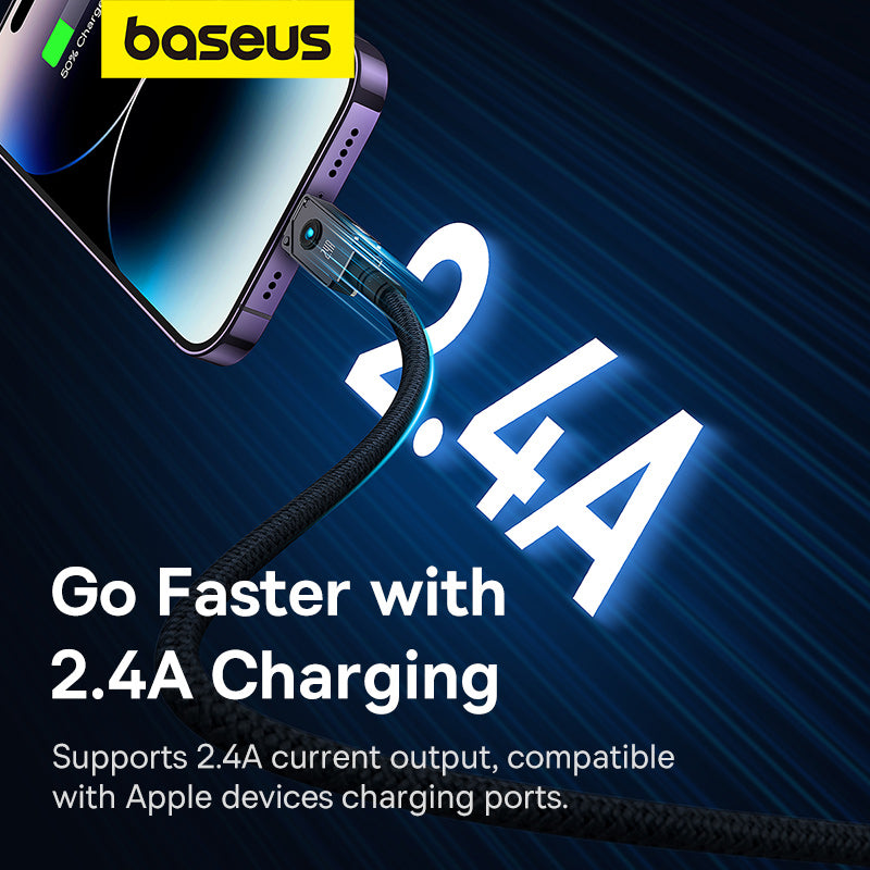 Baseus Unbreakable Series Fast Charging Data Cable USB to iP 2.4A