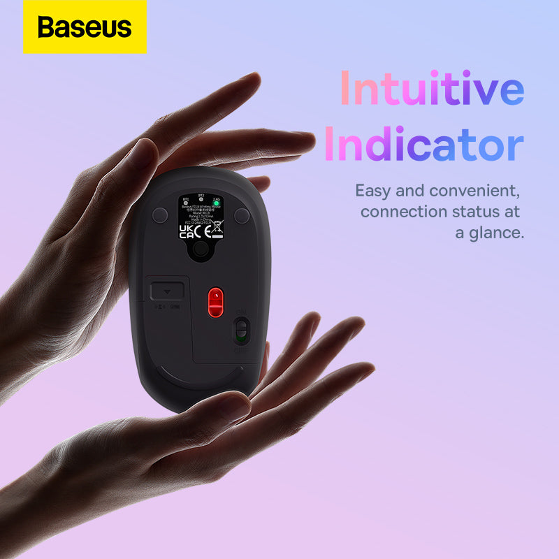 Baseus F01B Tri-Mode Wireless Mouse 2.4G BT 5.0 1600 DPI