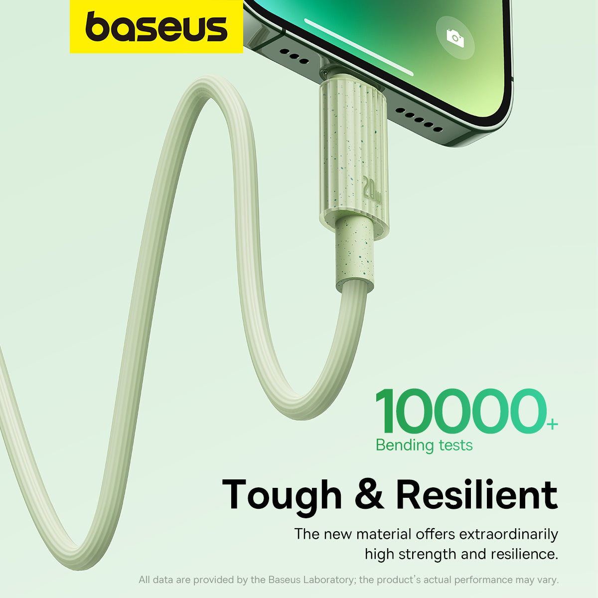 Baseus Habitat Series Fast Charging Cable Type C to iP 20W 1m Natural Green