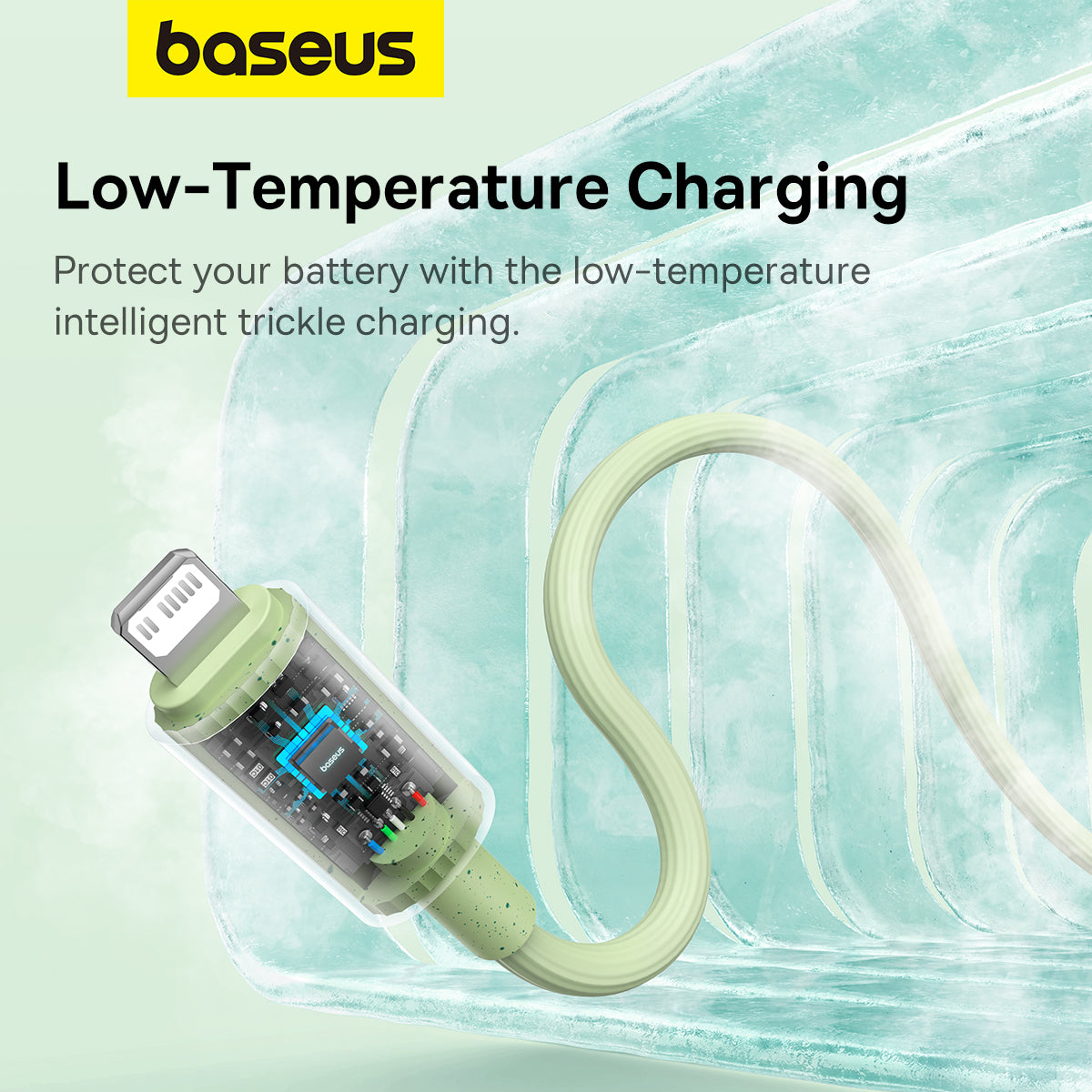 Baseus Habitat Series Fast Charging Cable Type C to iP 20W 1m Natural Green