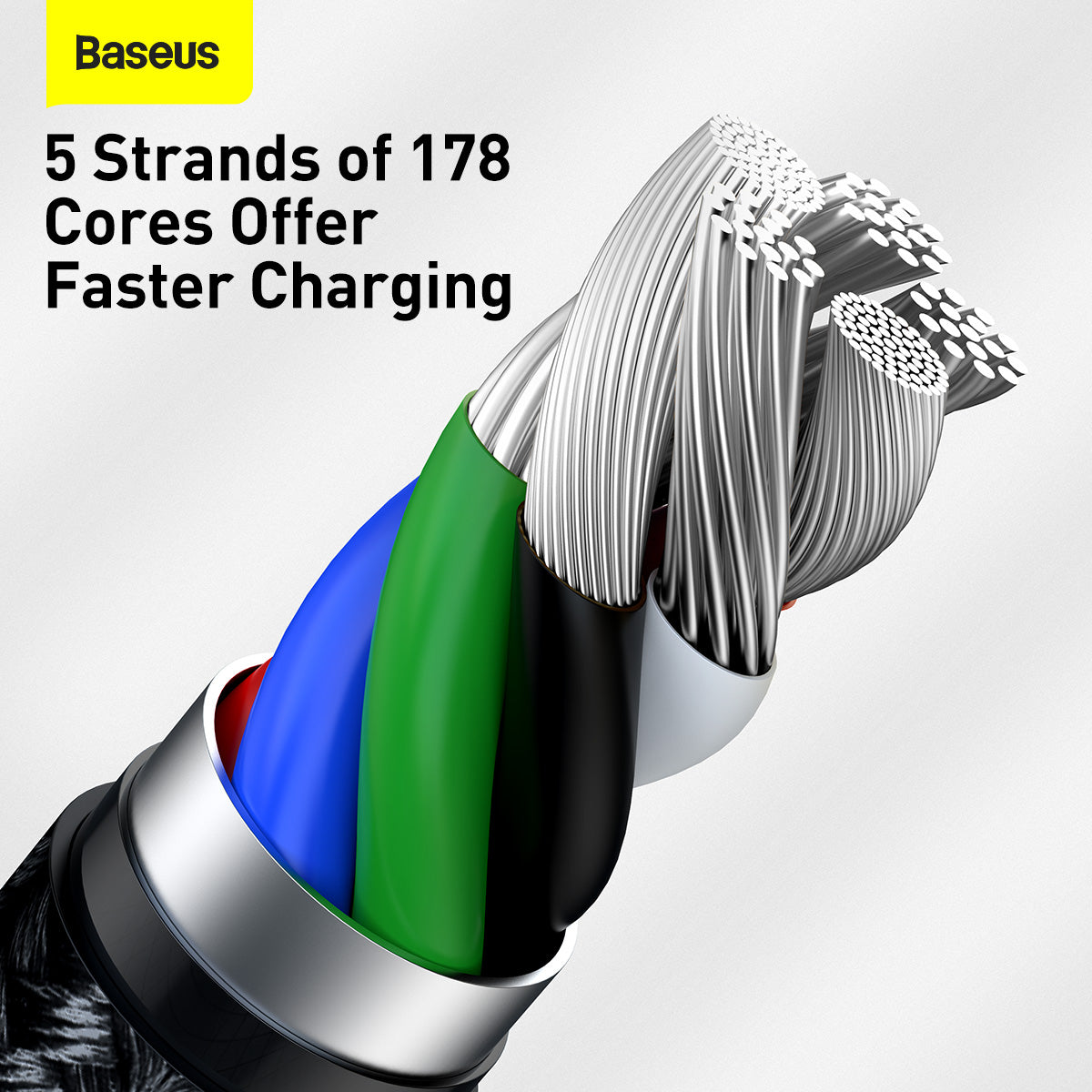 Baseus Cafule Series Metal Type-C to Lightning 20W Data Charging Cable 1m