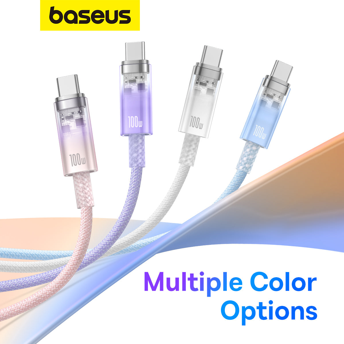 Baseus Explorer Series Fast Charging Cable with Smart Temperature Control Type C to Type C 100W 1m