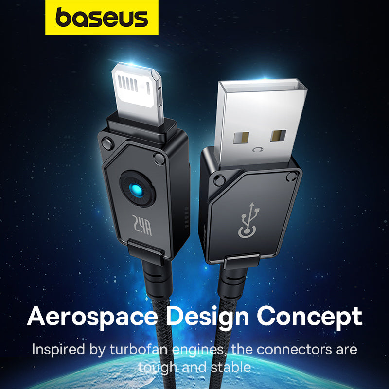 Baseus Unbreakable Series Fast Charging Data Cable USB to iP 2.4A