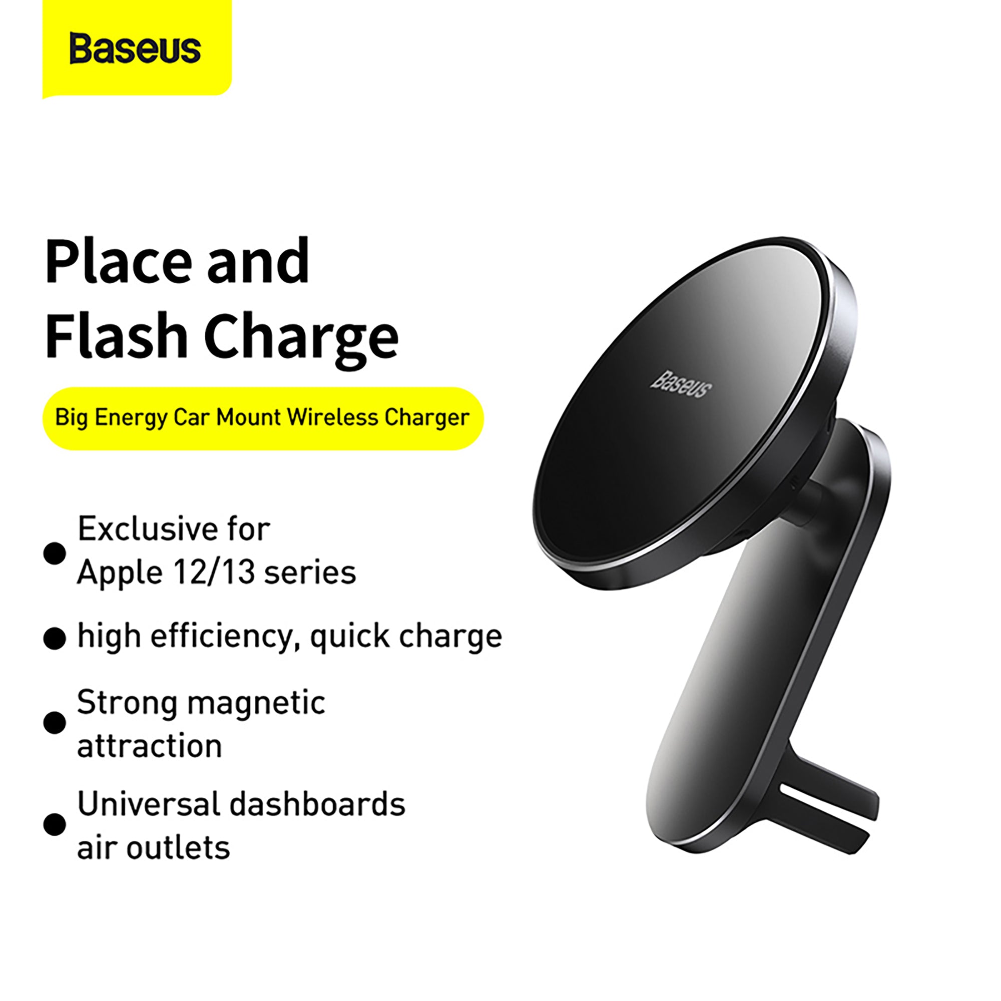 Baseus Big Energy Car Mount Wireless Charger