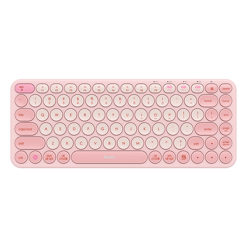 Baseus K01A Wireless Tri-Mode Keyboard Baby Pink