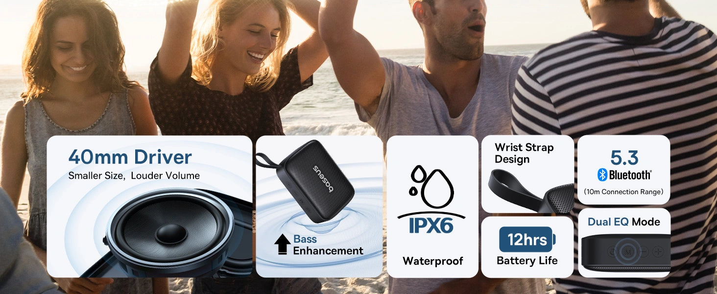 Baseus AeQur 30 Mini Portable Wireless Speaker about