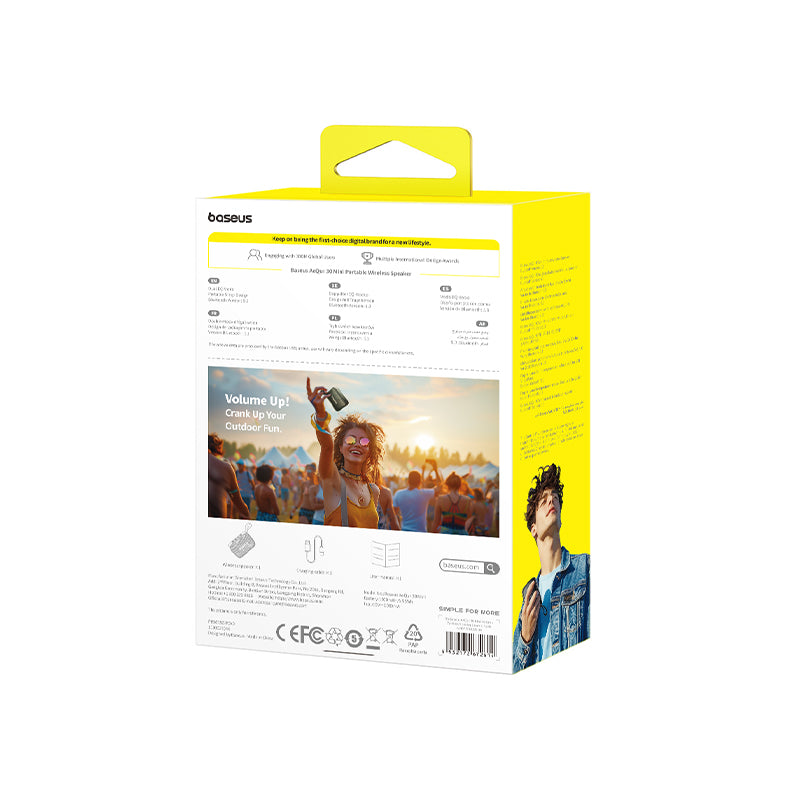 Boseus product packaging with a person at a concert on a white background