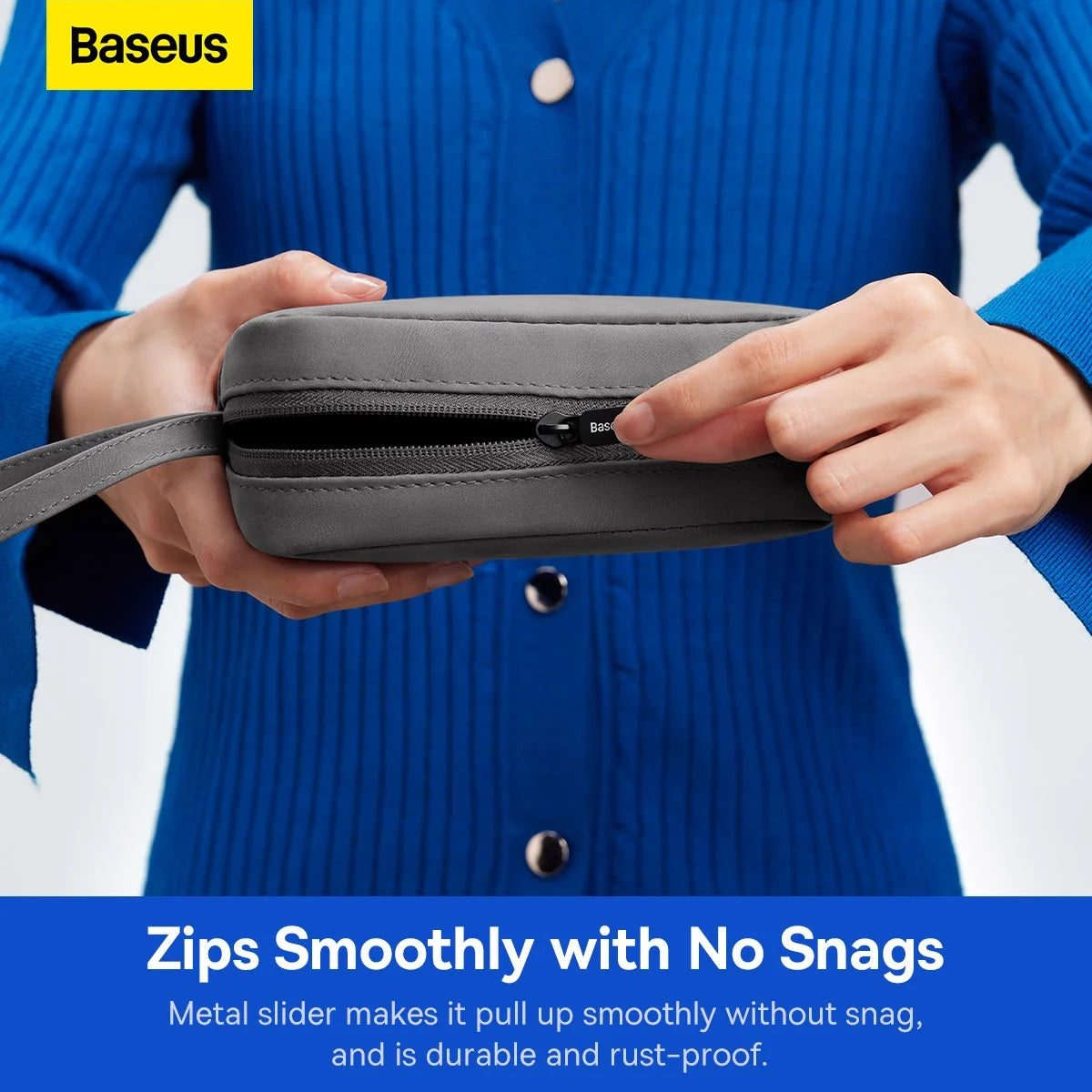 Baseus water-resistant PU leather electronics storage bag