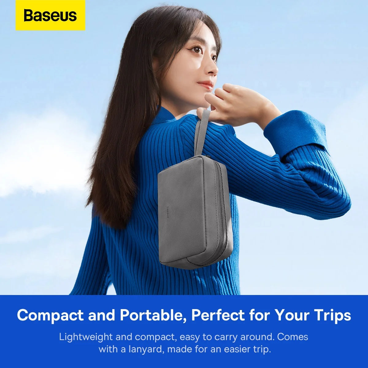 Baseus LBJX010013 travel accessory bag with wrist strap