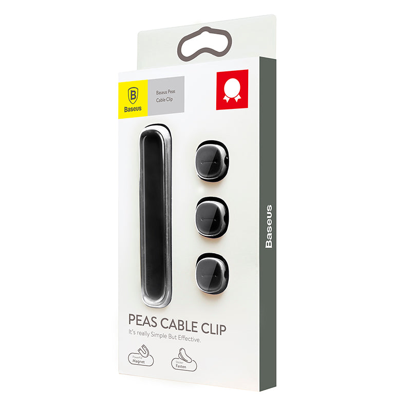 Baseus Lite Series Peas Cable Clip Black