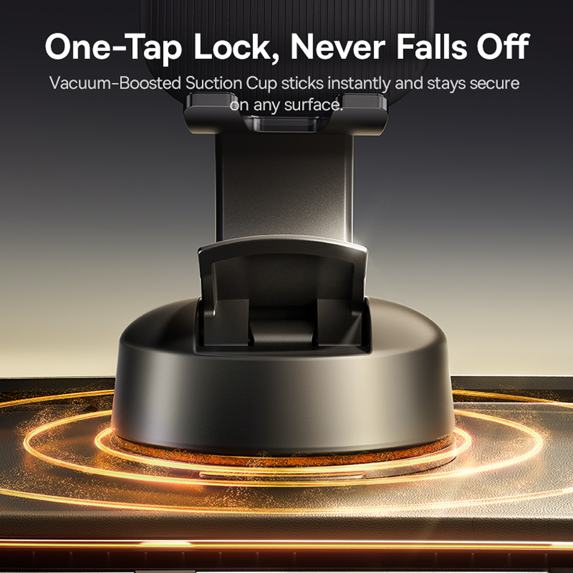 Baseus car mount with vacuum suction cup base