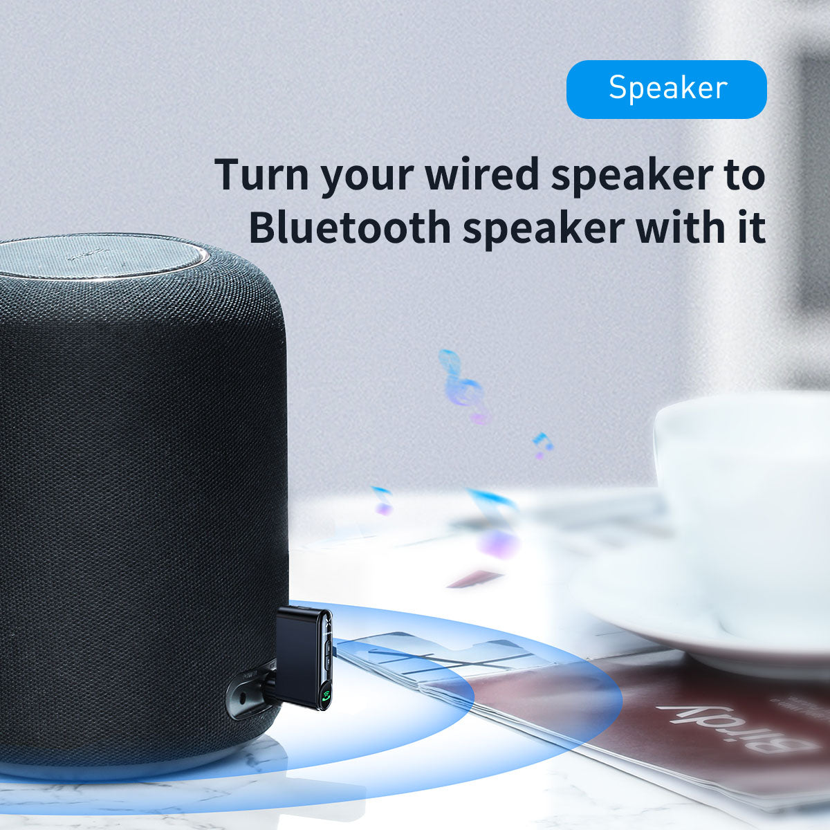 Baseus BSBA-02 wireless audio receiver product packaging