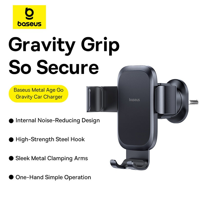 Baseus compact car vent mount in Space Grey