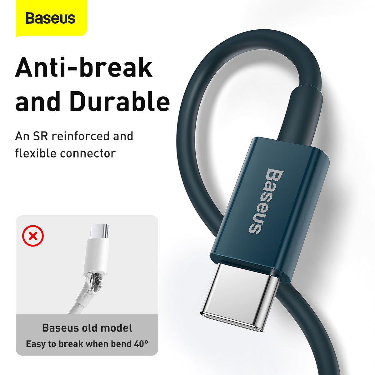 Baseus Superior Series Fast Charging Data Cable Type C to iOS PD 20W 2M Blue