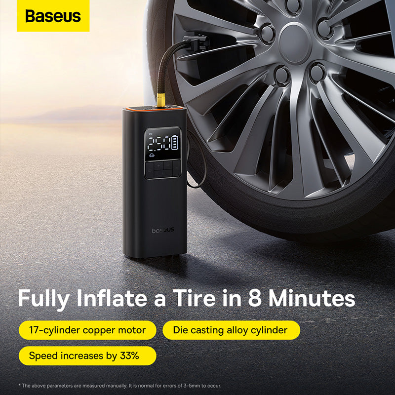 Baseus SuperMini Pro Series Wireless Car Inflator Cluster Black