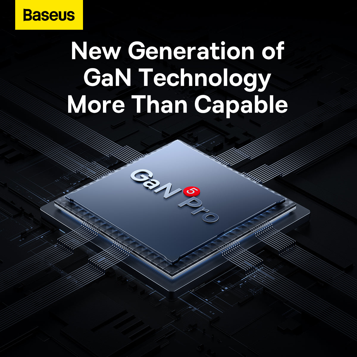 Baseus GaN5 Pro Fast Charger 2C+U 65W EU Adapter - Black