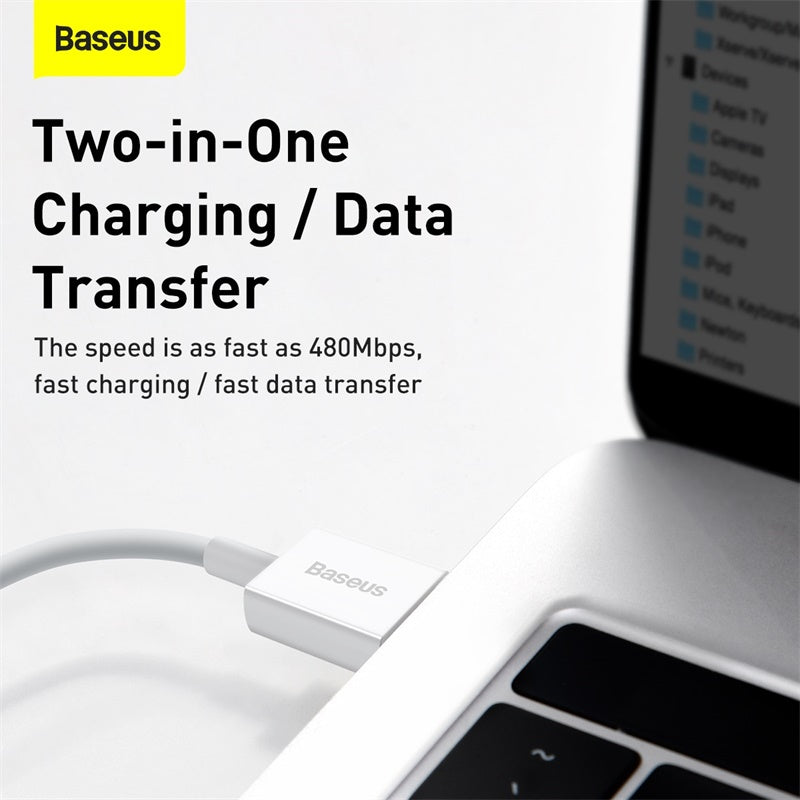 Baseus Superior Series Fast Charging Data Cable USB to iOS 2.4A 1M