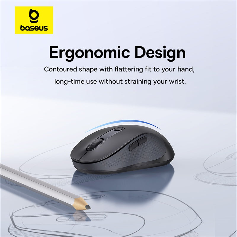 Baseus F02 Ergonomic Wireless Mouse (Without Battery）