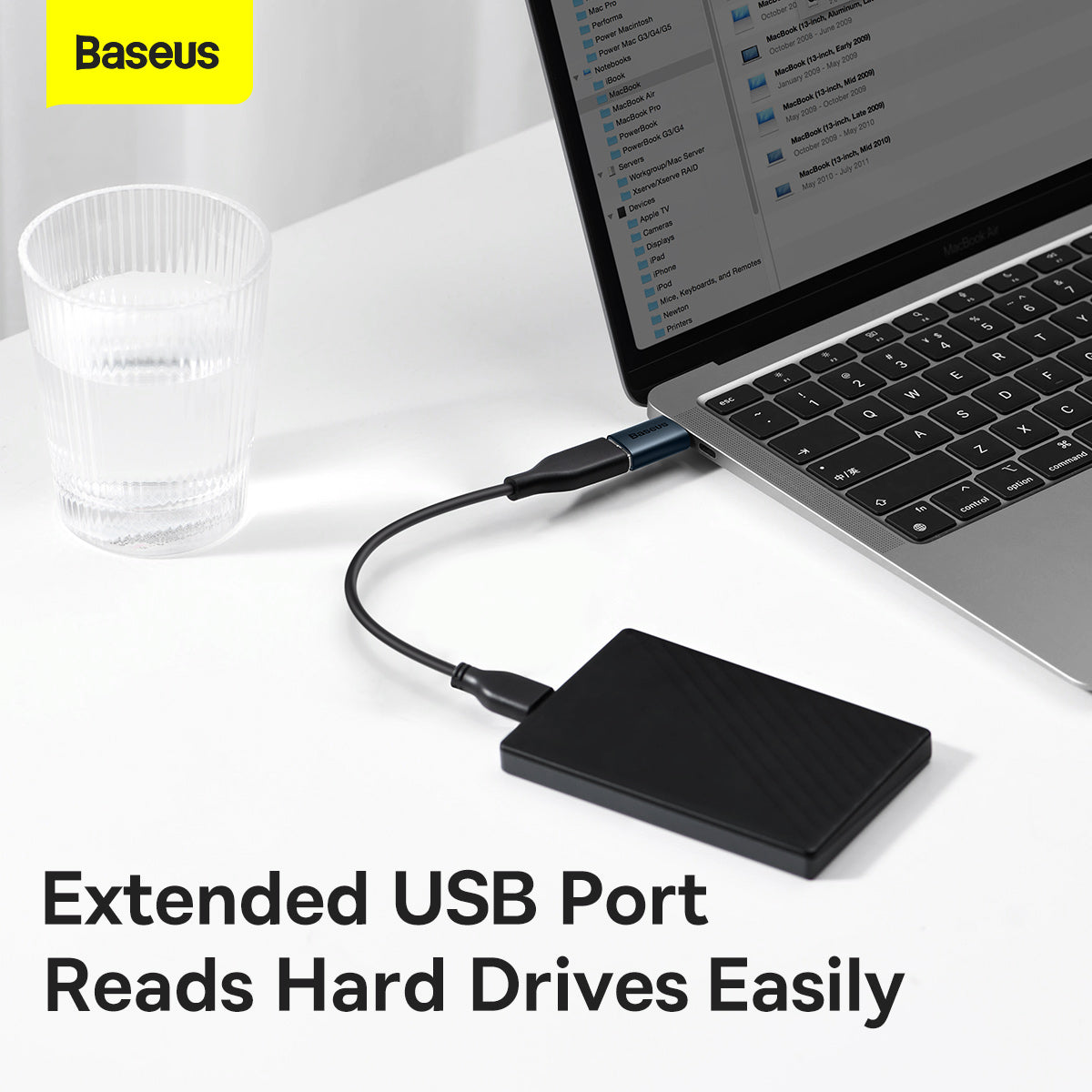 Baseus Ingenuity Series Mini OTG Adaptor Type C to USB-A 3.1 Blue