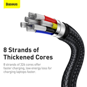 Baseus Cafule Series Metal Data Cable Type-C to Type-C 100W 1M
