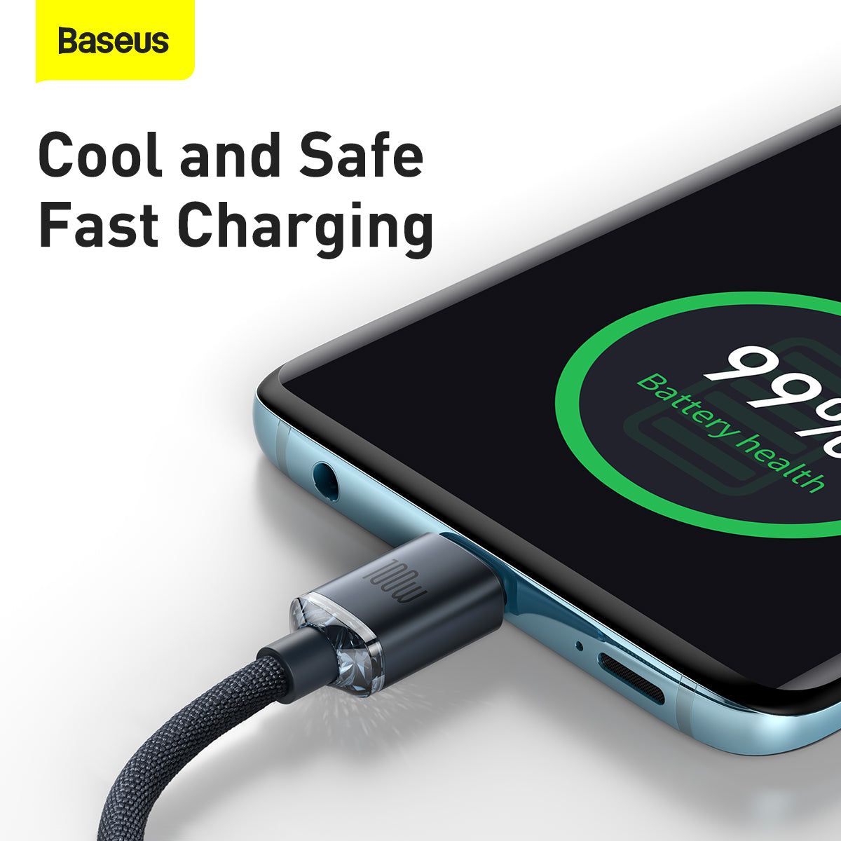 Baseus Crystal Shine Series Fast Charging Data Cable Type C to Type C - 100W