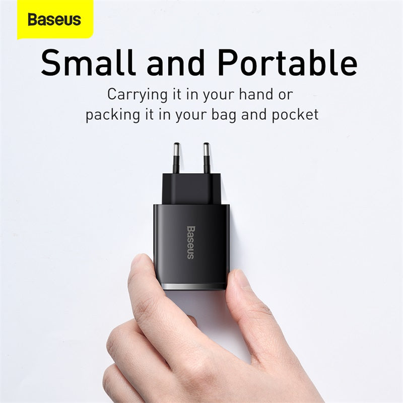 Baseus Compact Quick Charger 2U+C 30W EU