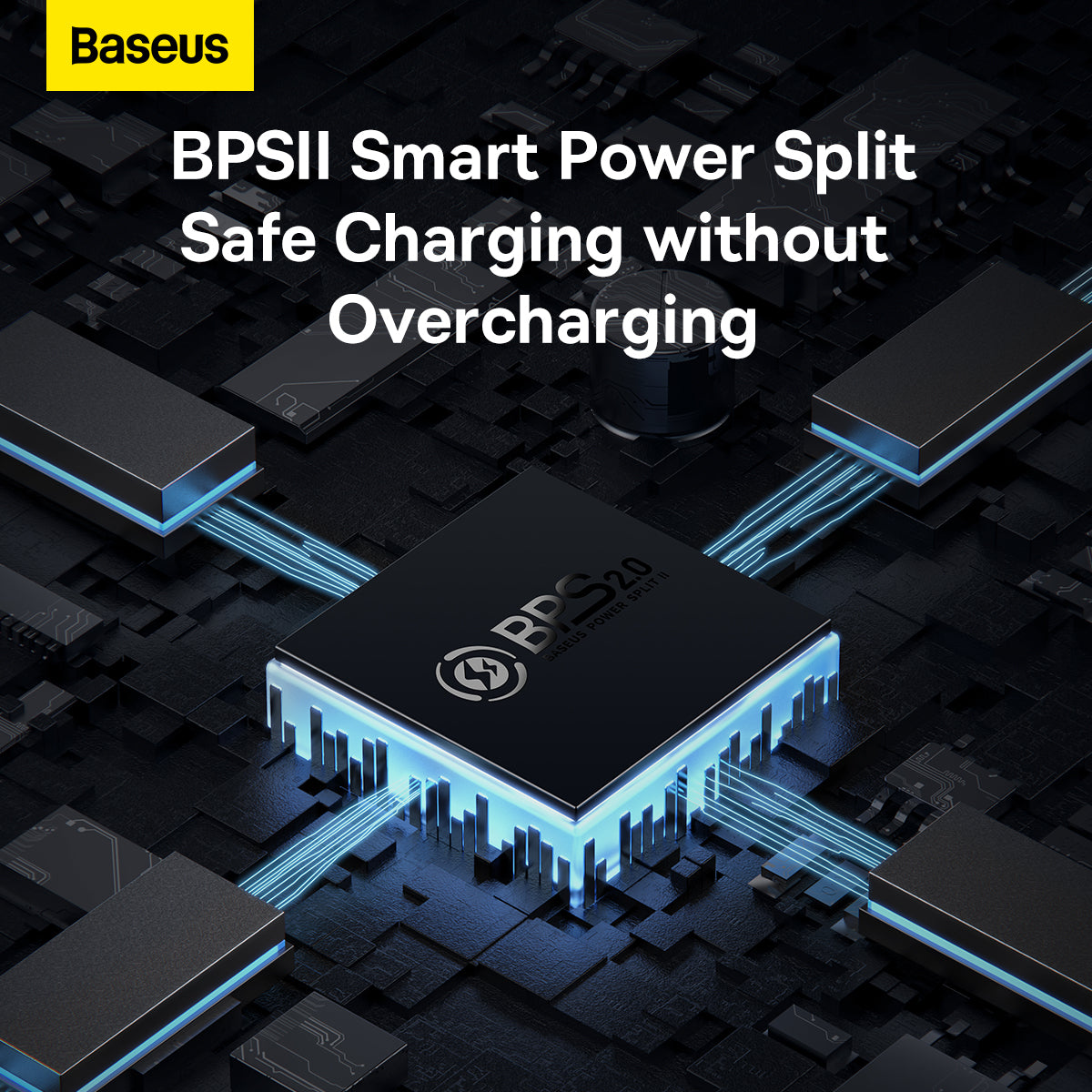 Baseus GaN5 Pro Fast Charger 2C+U 65W EU Adapter - Black