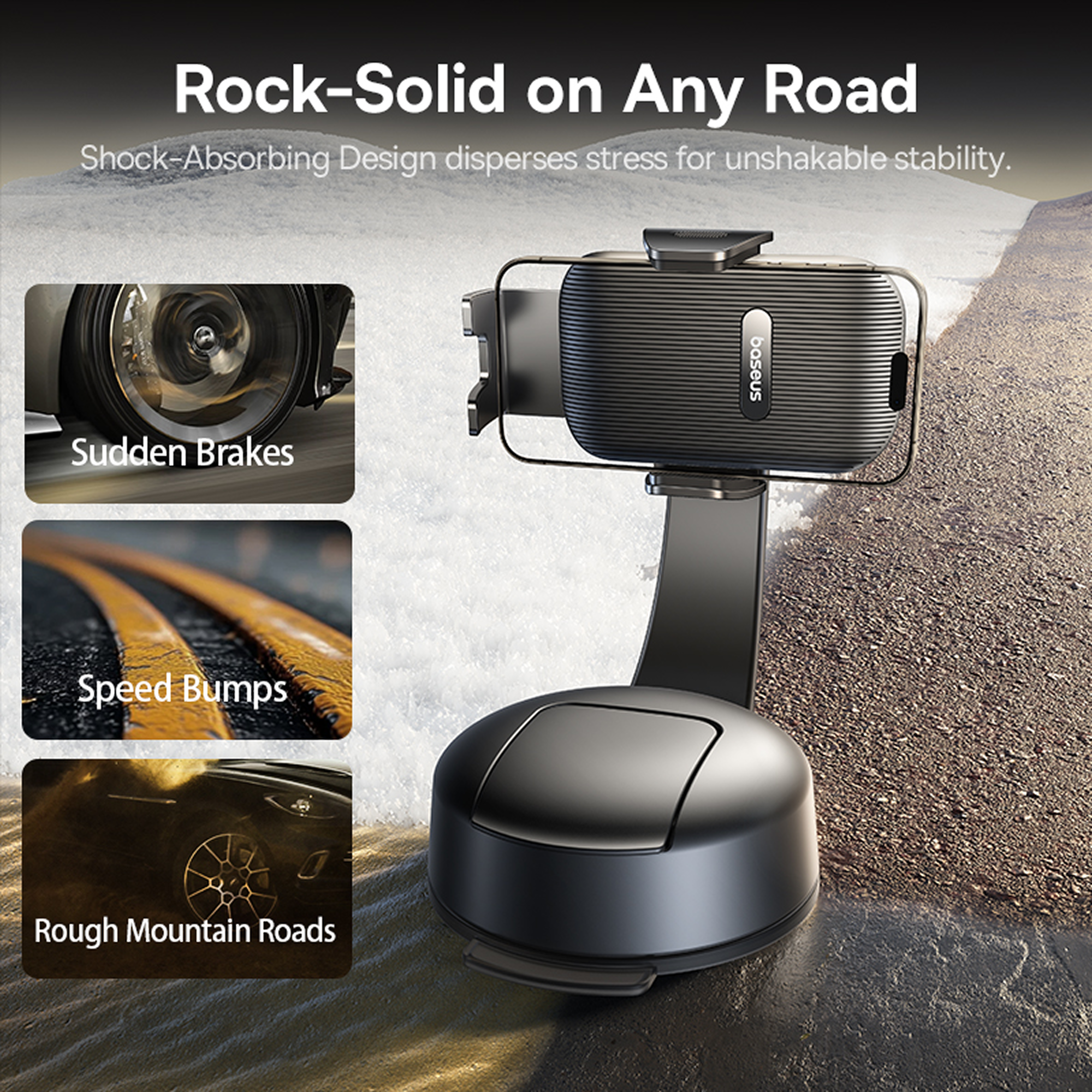 Baseus shock-absorbing phone holder for driving