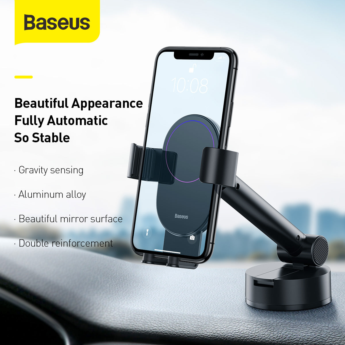 Baseus Simplism Gravity Car Mount Holder with Suction Base