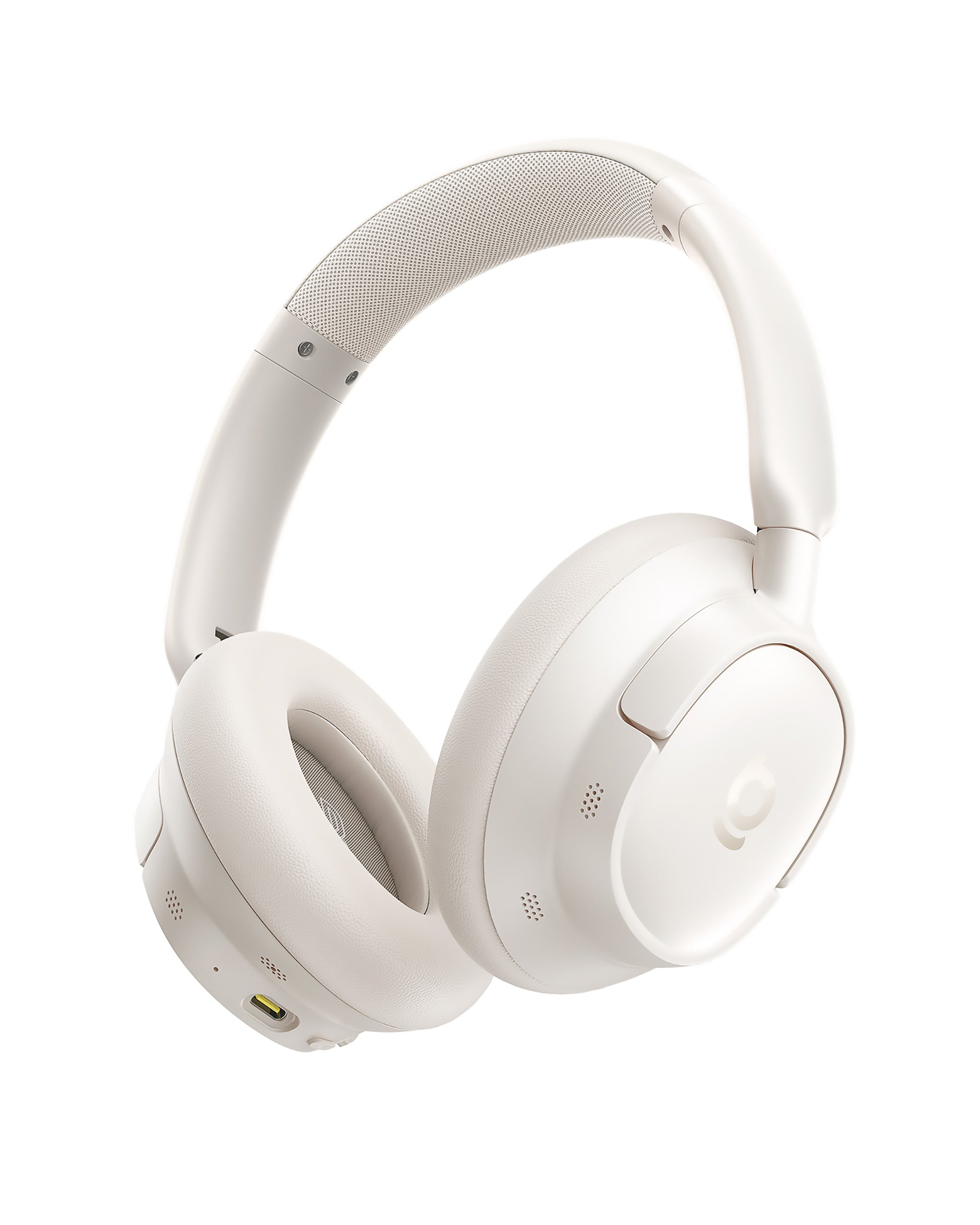 Baseus Bass BH1 NC Wireless Headphones White headphones on a white background