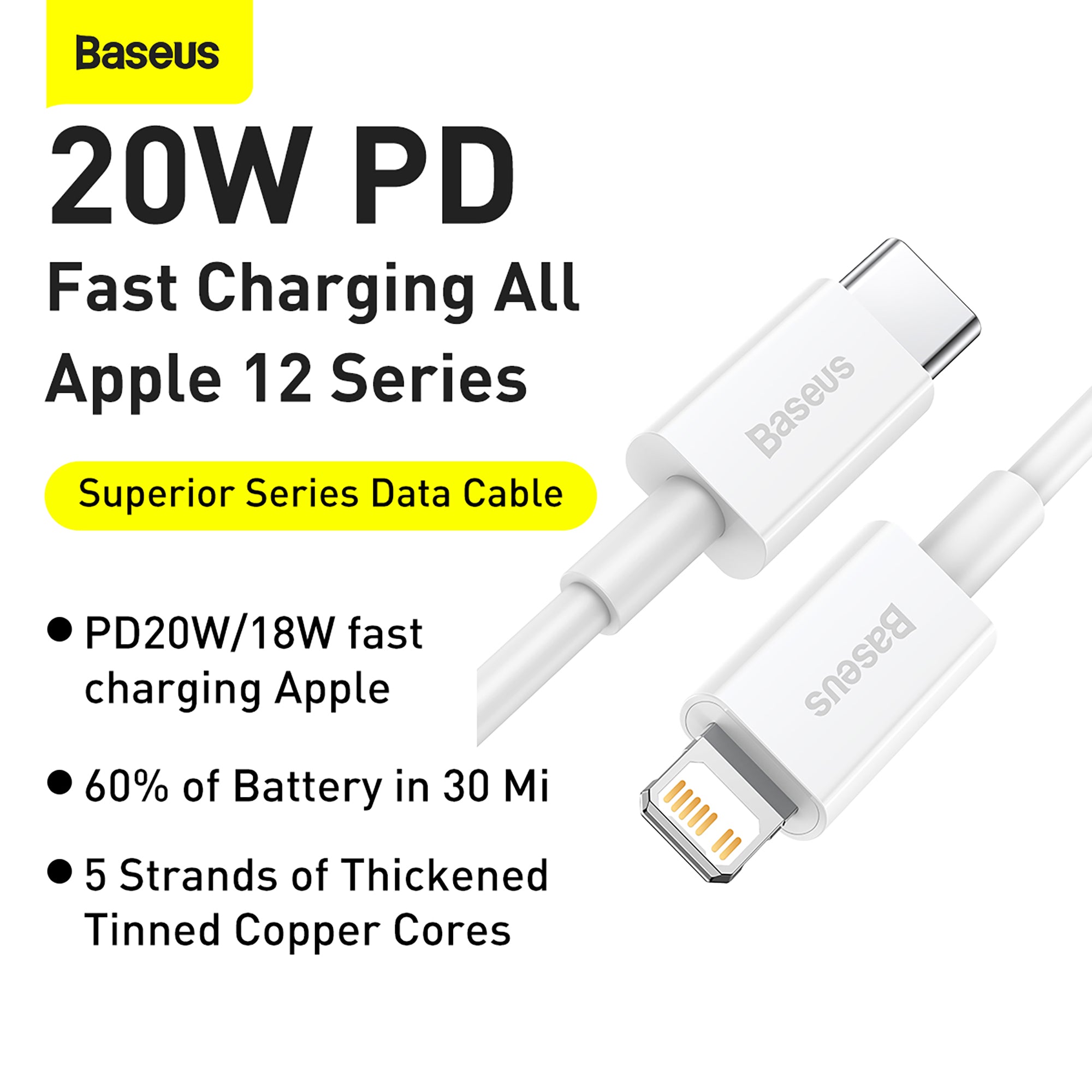 Baseus Superior Series 20W Fast Charging Data Cable Type-C to iP PD